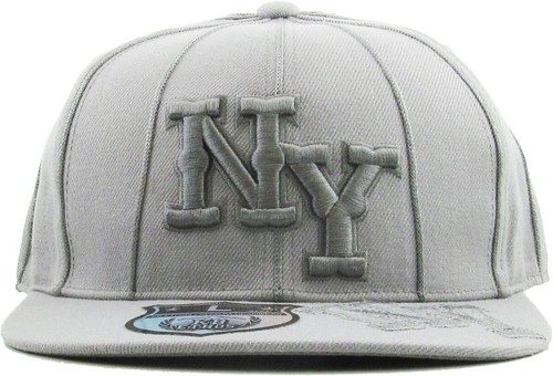 Nueva York NY Bordado Hip Hop Ajustado Gorra Sombrero Calle Ala Plana - Imagen 7 de 17