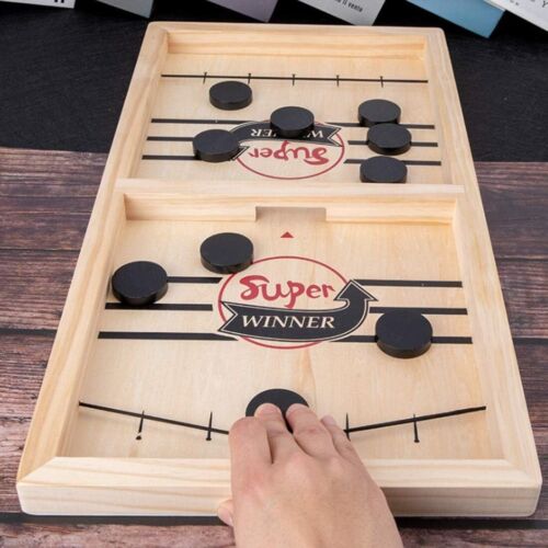 Juego de disco honda de madera - Juego de mesa familiar rápido y divertido para niños y adultos - Imagen 11 de 11