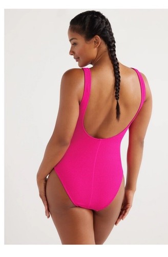 Women's LOVE & SPORTS Scrunchy Pink 1-Piece Swimsuit Plus Size XS (0-2) See Pics - Picture 2 of 15