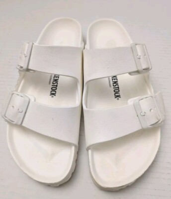 Birkenstock Womens 38 245 Arizona Rubber Sandals Shoes White