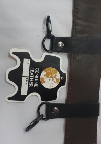 2x harley fob leather black gunmetal keyring keychain belt loop #107 - Picture 10 of 12