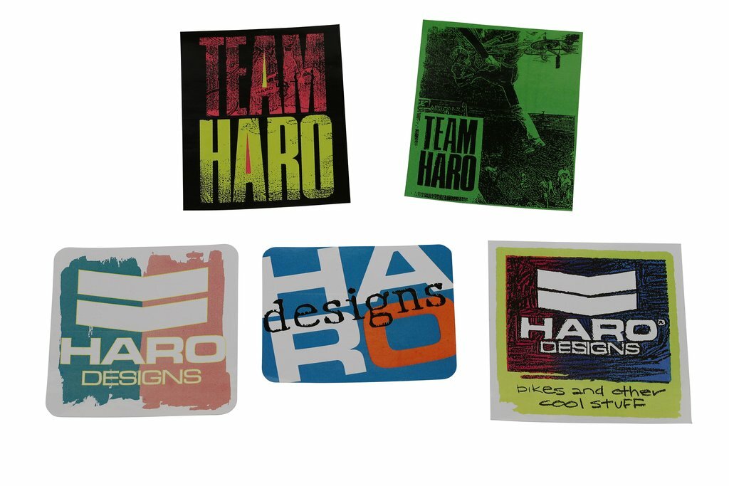 Vintage Haro Sticker Pack 5 in a package, Nostalgic Chevron Logo