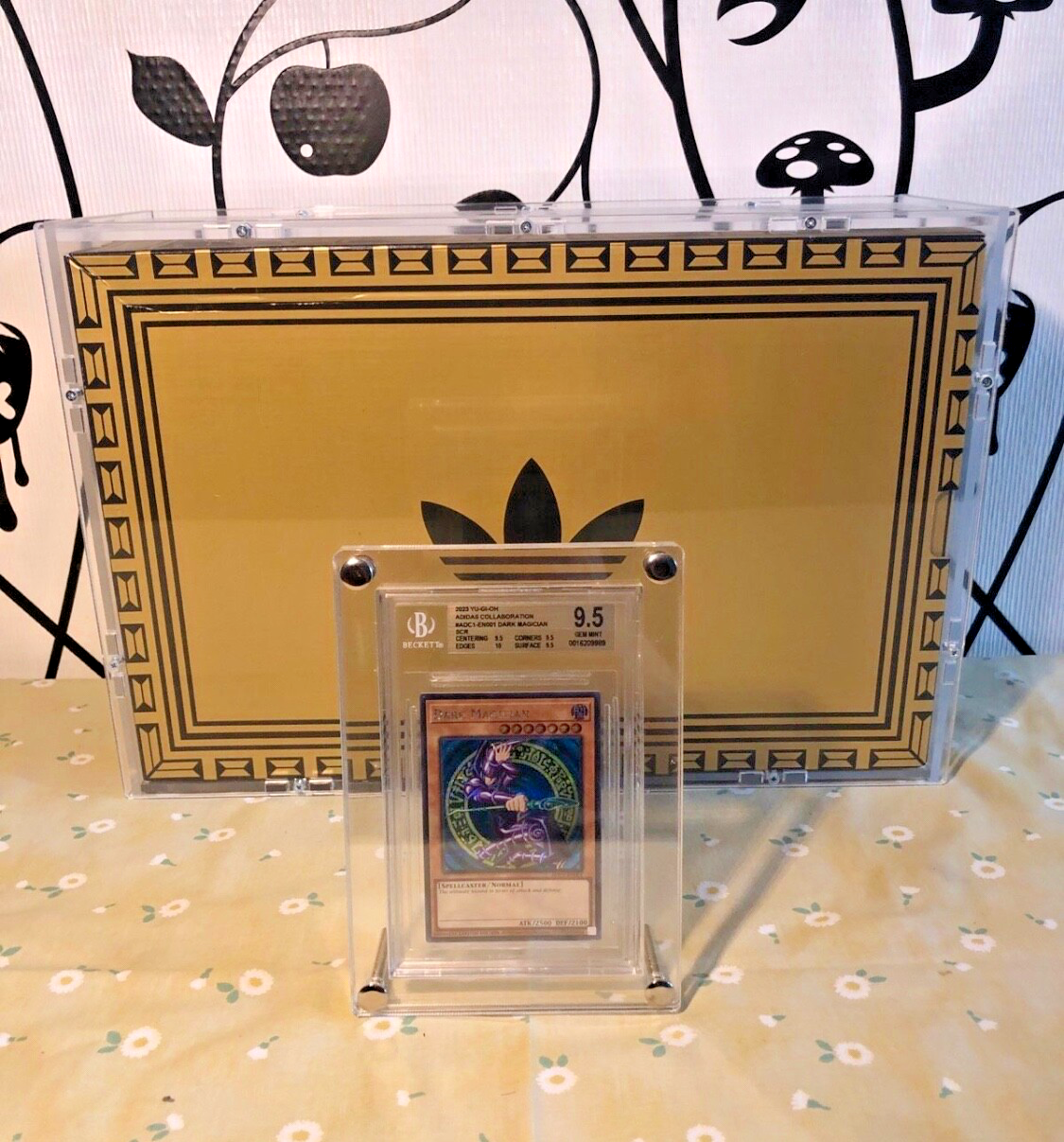 Yugioh Dark Magician ADC1-EN001 BGS 9.5 with Original Box and Display Cases