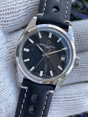 Eterna Matic 1000 Watch Automatic Cal.1489 K Mens 37mm Swiss Just