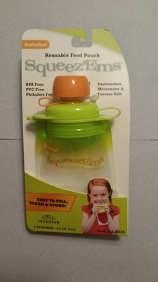 refillable baby food squeeze pouch