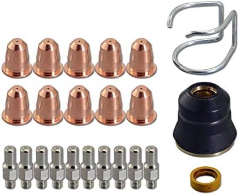Kit Consumabili RIVERWELD S45: 23 Pezzi Elettrodo PR0110 e Ugello 0.8