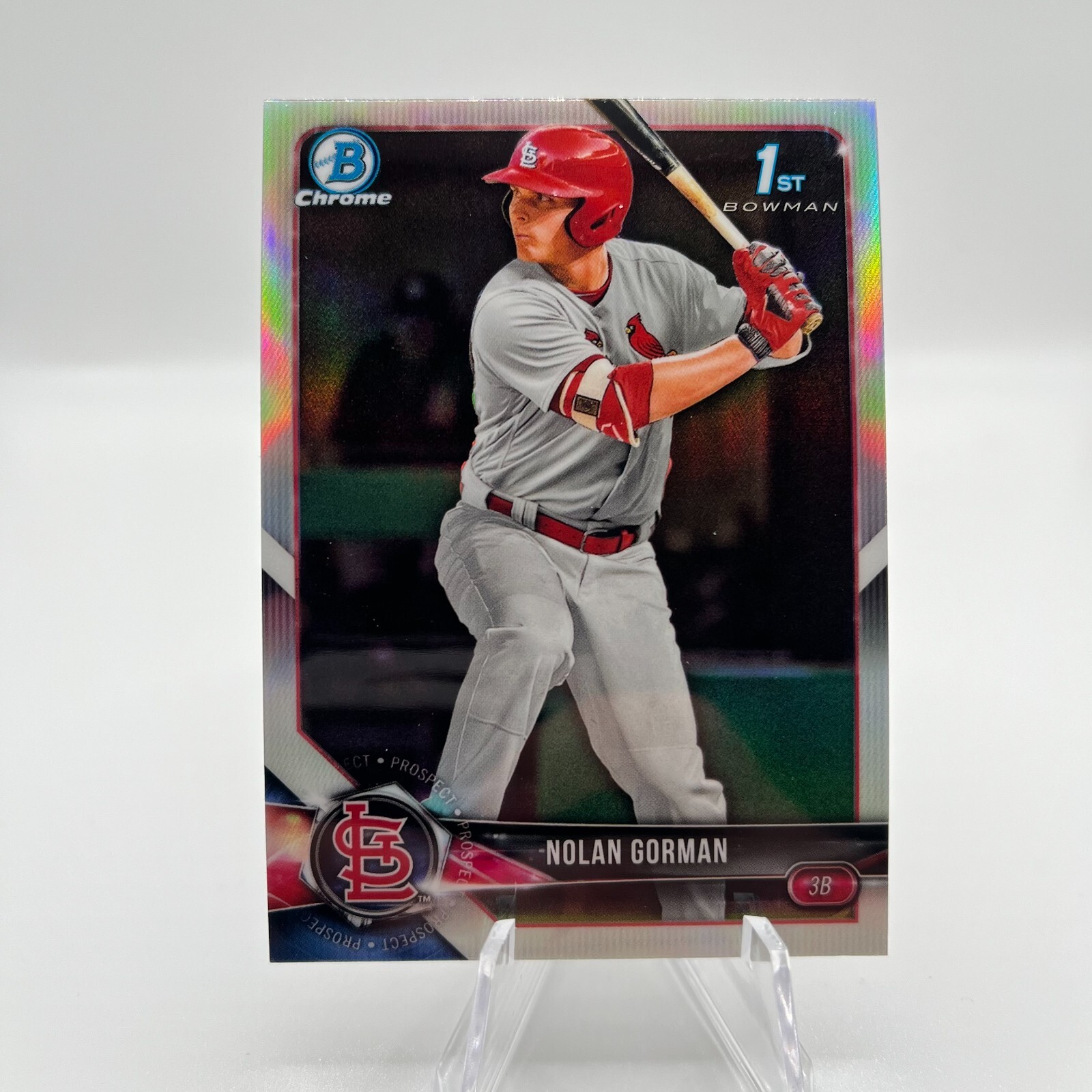 2018 Bowman Draft Chrome Refractor Nolan Gorman #BDC-117
