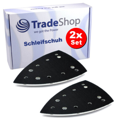 2x Klett Schleifschuh Schleifpad 100x150mm für Festool DTS 400, DTSC 400