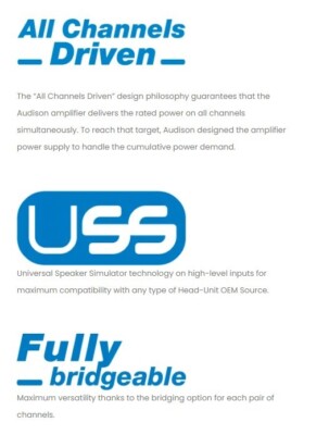 Audison SR 4.300 SR Series 520 Watts Amplifier 4 Channel - Allis Auto