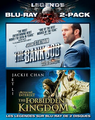 The Bank Job + The Forbidden Kingdom - Jackie Chan , Jason Statham - New BluRAY