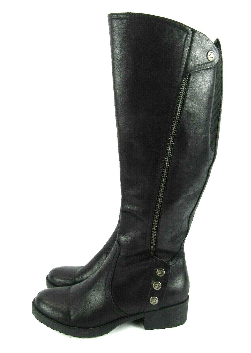 Bare Traps Womens Oria Size M Black Fabric Closed Toe Knee High