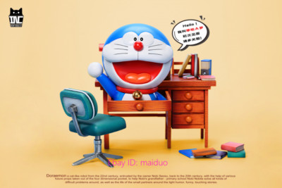 Doraemon Resin Instant Noodles Cat studio Model Collection 18cm Presale