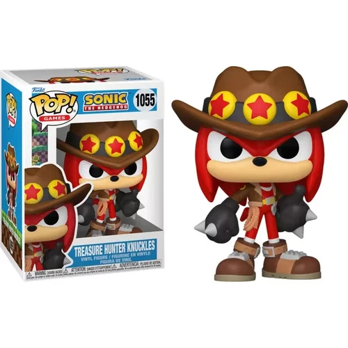 Sonic the Hedgehog - Treasure Hunter Knuckles #1055 Funko Pop with protector
