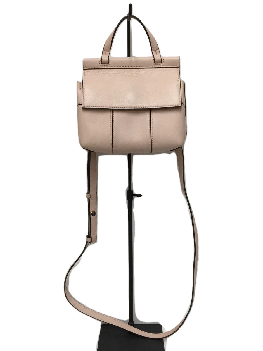Tory Burch Block T Mini Tatchell 2WAY Shoulder Bag Leather PNK USED