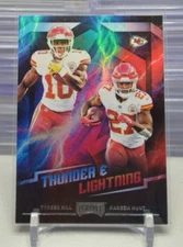 Kareem Hunt  / Tyreek Hill 2018 Panini Playoff THUNDER & LIGHTNING #7  3-C