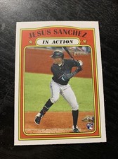 2021 Heritage Base #312 Jesus Sanchez RC Miami Marlins B27*
