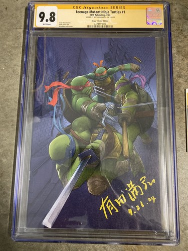 TMNT #1 SIGNED BY MITSUHIRO ARITA SDCC 2024 Virgin VARIANT Witnessed CGC 9.8 - Picture 2 of 5