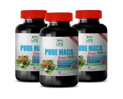 care immune system - PURE MACA 1600MG - prostate health 3 Bottles