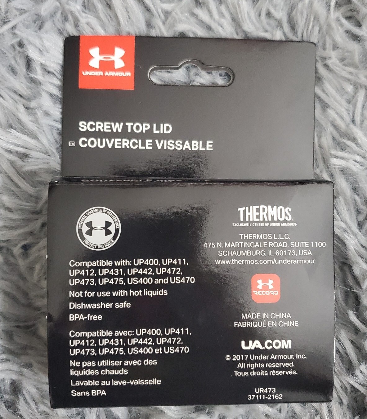 NEW Under Armour Screw Top Lid UR473 Comp. Water Bottle UP400 UP411+ more