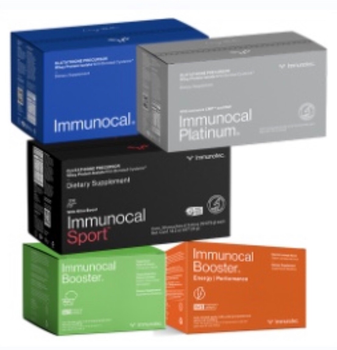 Immunocal, Platinum, Sport, Booster, Booster energy. Exp 2027