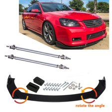For Nissan Altima 08-20 Front Bumper Lip Spoiler Splitter Body Kit Strut Rods