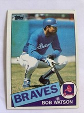 1985 Topps Baseball Card #51 Bob Watson Atlanta Braves Nm Free Shipping!