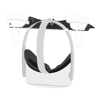 Geekria VR Bat Ferroalloy Wall Mount Storage Stand Compatible with Meta Quest 2