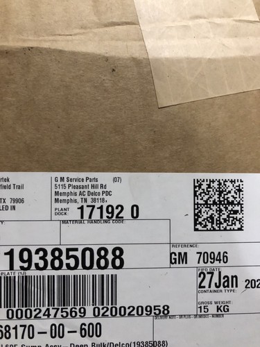 GM OEM 4L60E Automatic Transmission-Trans Filter 19385088 New - 第 5/6 張圖片