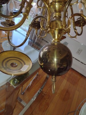 Vintage Underwriters Laboratories Incandescent Fixture Brass