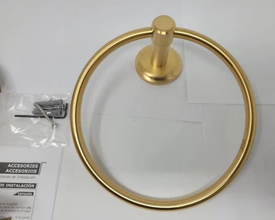 Graff G-19106-BAU Vintage 6-5/16" Towel Ring - 24K Brushed Gold - Image 1 of 4