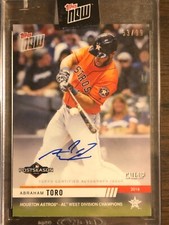 2019 Topps Now #PS-56A Abraham Toro Houston Astros AUTO AUTOGRAPH CALL-UP 53/99