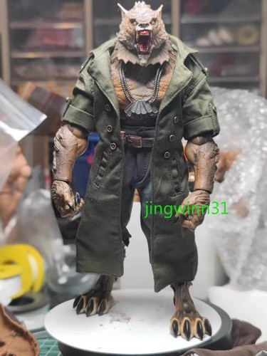 1/12 Maestro Union Werewolf Custom Wired Green Trench Coat+Pants For 12inch Toy - Picture 12 of 12