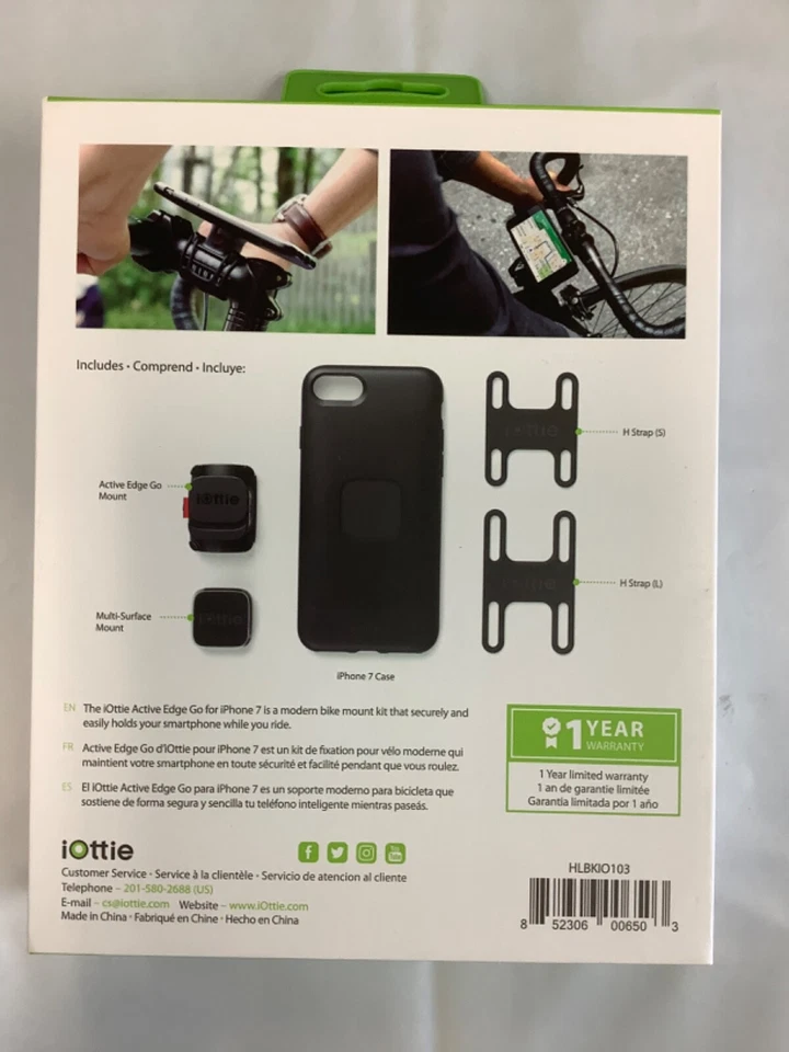 iOttie - Kit de montaje de vástago de bicicleta Activedge Go para iPhone 7 - Negro Foto 2 de 2