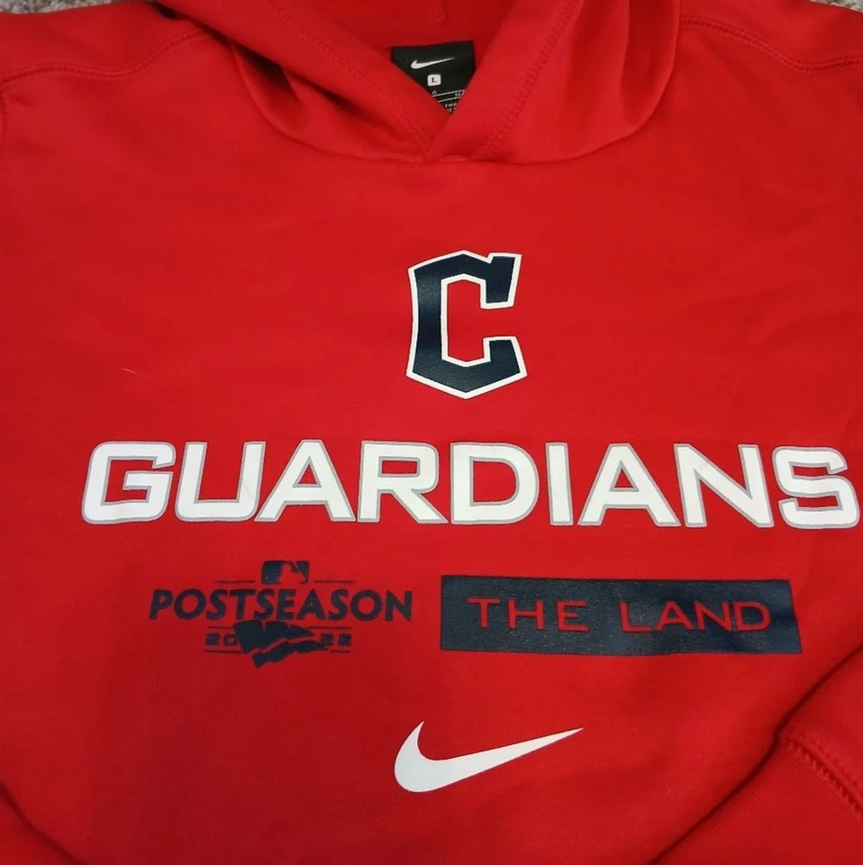 Nike Cleveland Guardians MLB Pullover Sudadera con Capucha Niñas Talla Grande (14/16) Foto 3 de 4