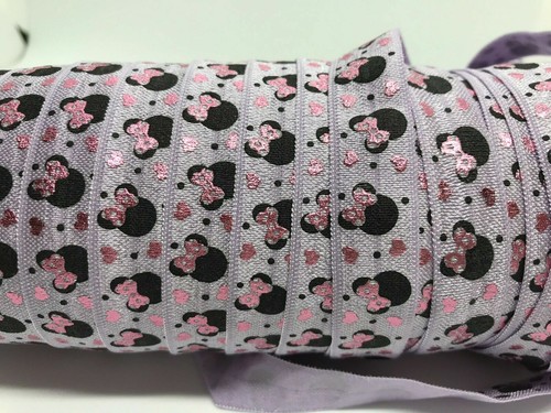 1m Animal fold over elastic FOE - mermaids, mouse ears, unicorns, dinosaur print - Picture 12 of 31