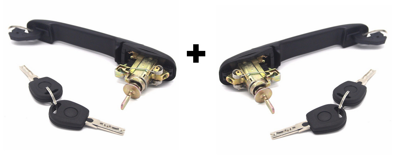 Poignée de porte extérieure pour Seat Alhambra de 1996 à 2010 lot de 2 côté avant gauche et droit