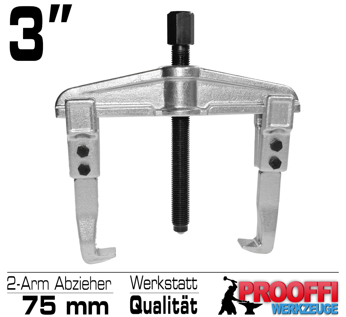 2-Arm Parallel Kugellager Lager Abzieher Innen Außen Auszieher 75 x 100 mm Gr.1