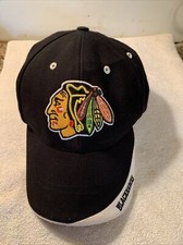 CHICAGO BLACKHAWKS NHL LICENSED CAP ADJUSTABLE HIGH RELIEF EMBROIDERED LOGO NEW