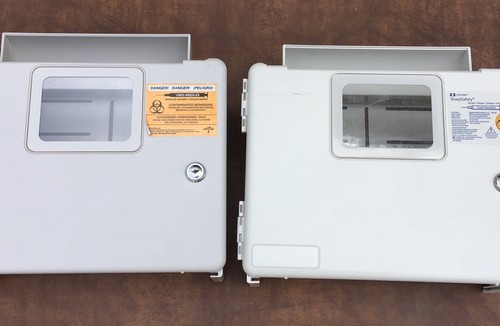 LOT OF 2~ Pre-Owned Medline & Covidien Sharps Containers