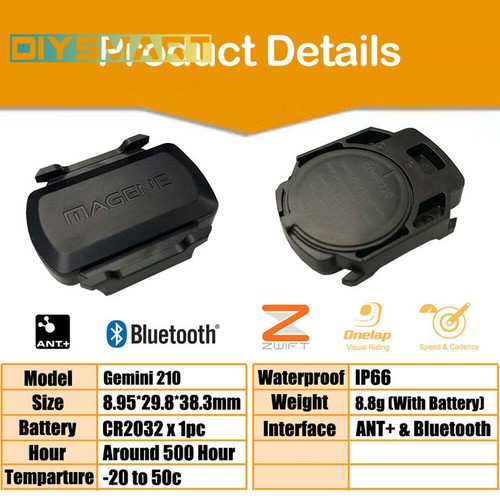 MAGENE S3+ ANT+ Bluetooth Bike Speed Cadence Sensor for iGPSPORT Bryton AU - Picture 10 of 12