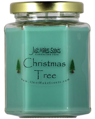 Christmas Tree Candle New 8oz Hexagon by Just Makes Scents