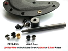  8-9-8.4 1/4" Black Brass Eyelets Rivet tools Kydex Holster 0.09" 2.3mm -2.0mm 