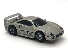 Tyco Ferrari F40 Silver W/Ferrari On Side and Emblem HO Slot Car
