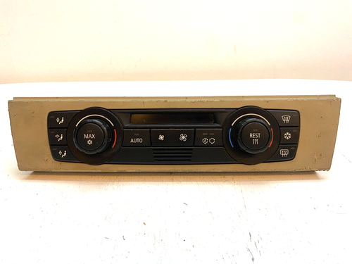 2006 BMW 325i 323i 330i E90 AC HEATER CLIMATE Temperature CONTROL Panel - Picture 4 of 10