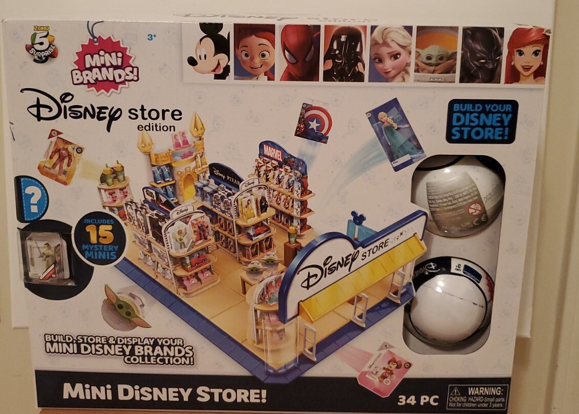 Zuru 5 mini marcas sorpresa! Mini Juego Disney Store [Incluye 2 Paquetes] 34 piezas