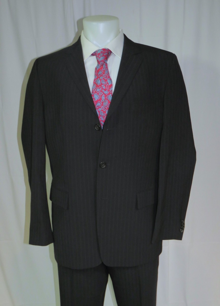 BOSS HUGO BOSS ストライプ スーツ42R hugo boss SUIT JACKET BLAZER, 42 R ,stripes ,black oj | eBay