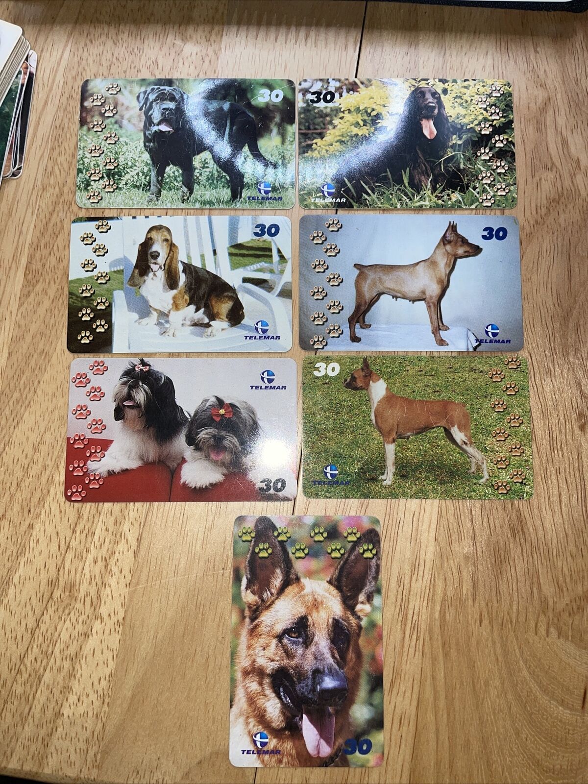 Brazilian Dogs phonecards. Telemar