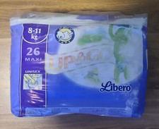 Vintage 00s Diapers LIBERO up go 26 nappies 08-11 kgs BRAND NEW UNOPENED