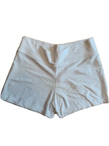 girls white dance shorts