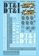 Microscale 871315 Decal H0 - Detroit Toledo & Ironton Diesel 1951-83 (87-1315)
